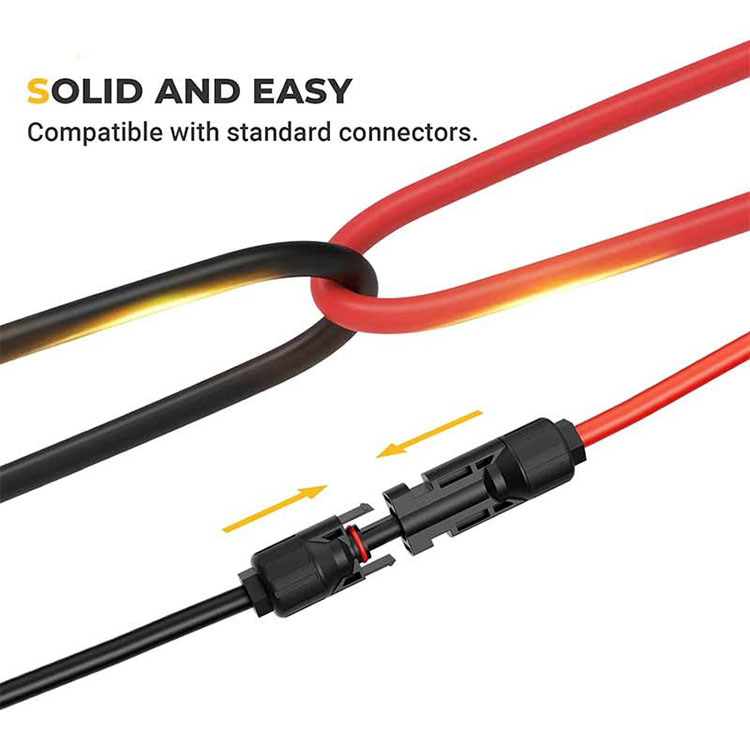 Ang 20 ka tiil ba 10 tiil nga solar extension extension cable mahimong lisud ug liki sa ubos nga temperatura?