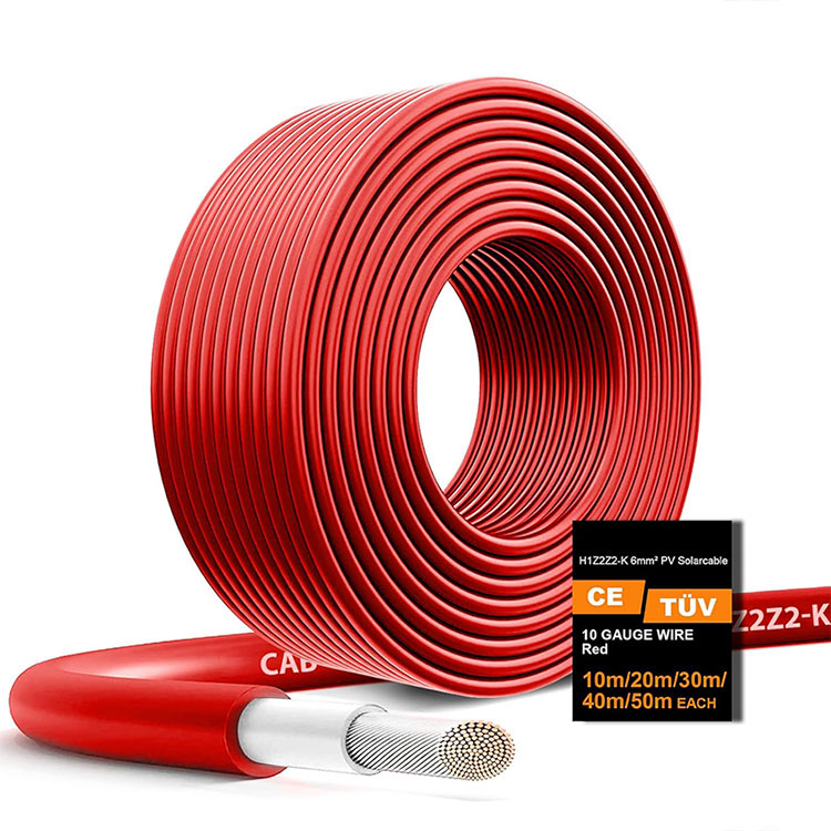 Solar Panel Extension Wire H1Z2Z2-K Tinned Copper Outdoor Solar Wiring Cable